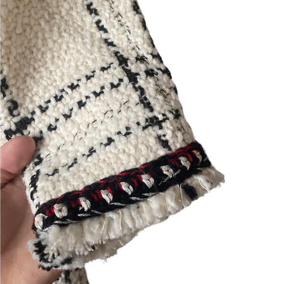 NWT Zara Tweed Plaid Coat - Picture 5 of 10